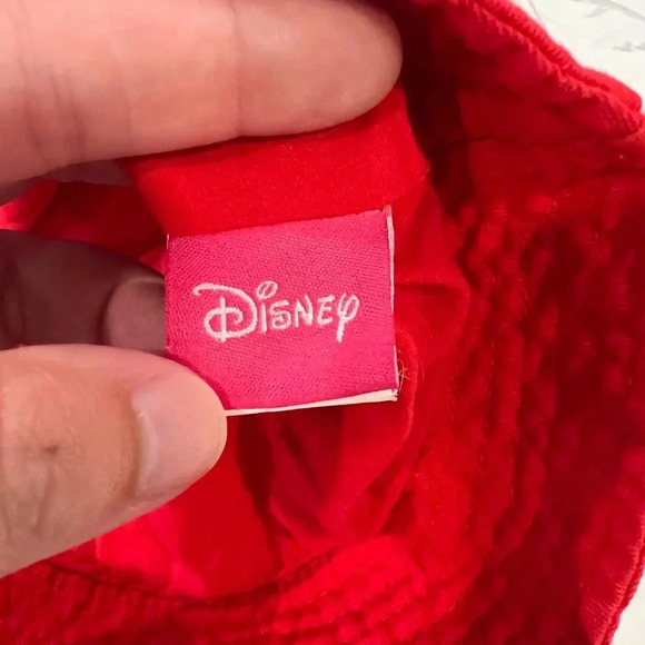 Disney Minnie Mouse Bucket Hat Sun Hat Red Polka Dots Baby O/S Girl - Picture 4 of 5